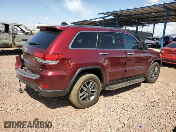 2020 Jeep Grand Cherokee Limited with VIN 1C4RJEBG8LC140392, listed as a Copart auction lot 51715225 with 41,977 mi miles and Salvage title. Bid and sale history available at DreamBid. Image 3.