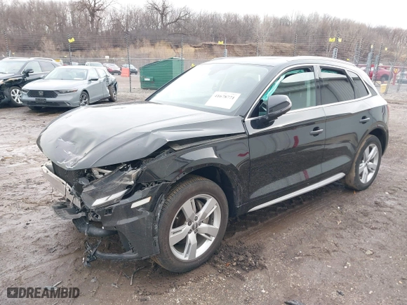 2019 Audi Q5 Premium Plus with VIN WA1BNAFY8K2133555, listed as a IAAI auction lot 41678771 with 41,950 mi miles. Bid and sale history available at carsss.com. Image 18.