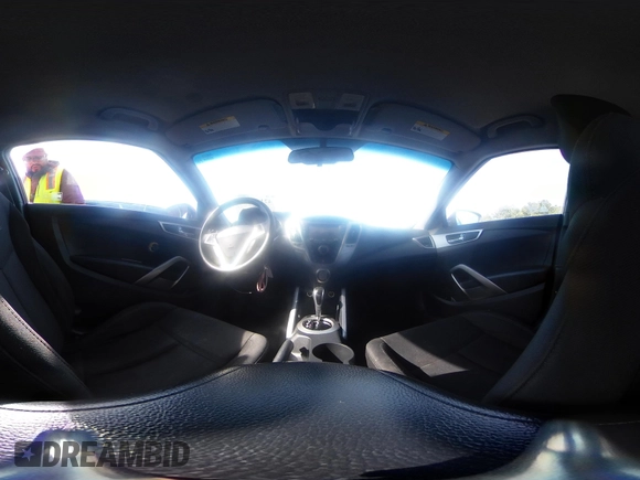 2013 Hyundai Veloster w/Gray Int with VIN KMHTC6AD8DU112810, listed as a IAAI auction lot 42144625 with 142,524 mi miles and . Bid and sale history available at DreamBid. Image 19.