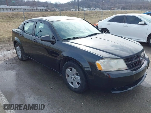 2010 Dodge Avenger SXT with VIN 1B3CC4FB3AN142126, listed as a IAAI auction lot 41709936 with 245,258 mi miles. Bid and sale history available at carsss.com. Image 1.