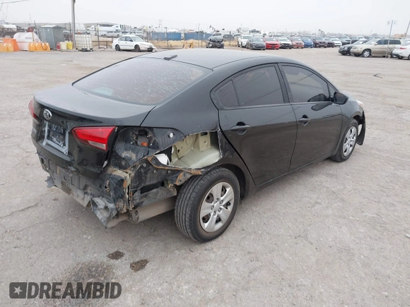 2017 Kia Forte LX with VIN 3KPFK4A78HE078892, listed as a IAAI auction lot 41435604 with 114,035 mi miles. Bid and sale history available at carsss.com. Image 4.