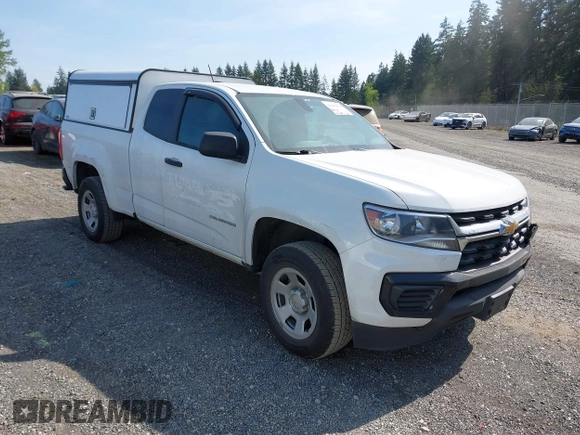 2021 Chevrolet Colorado 2WD Work Truck with VIN 1GCHSBEN2M1105829, listed as a IAAI auction lot 42105824 with 120,799 mi miles. Bid and sale history available at carsss.com. Image 1.