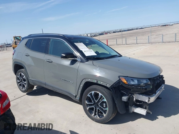 2022 Jeep Compass Limited z VIN 3C4NJDCB5NT136643, wystawiony jako IAAI lot #41737326 z przebiegiem 24 806 mil mil oraz . Historia ofert i sprzedaży dostępna na DreamBid. Obrazek 14.