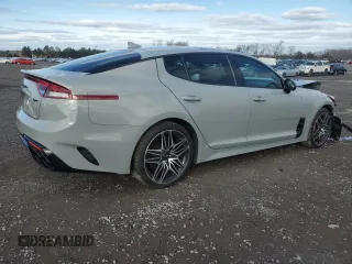 2022 Kia Stinger GT2 with VIN KNAE55LC2N6120216, listed as a Copart auction lot 85452554 with 23,896 mi miles and Salvage Title. Bid and sale history available at DreamBid. Image 3.