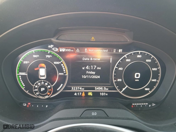 2017 Audi A3 Sportback e-tron Premium Plus with VIN WAUTPBFF5HA036351, listed as a Copart auction lot 75339474 with 32,374 mi miles and Salvage Title. Bid and sale history available at carsss.com. Image 9.
