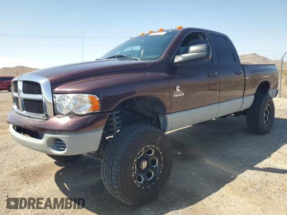 2005 Dodge Ram 3500 SLT with VIN 3D7LS38C25G731142, listed as a Copart auction lot 66551564 with 197,888 mi miles and Clean Title. Bid and sale history available at carsss.com. Image 1.