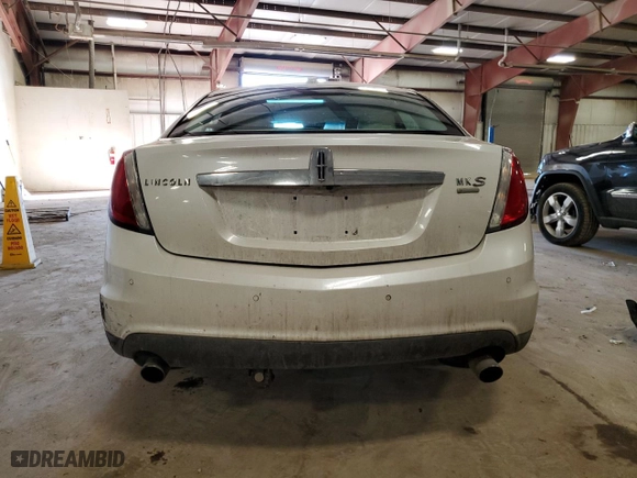 2010 Lincoln MKS w/EcoBoost with VIN 1LNHL9FTXAG614669, listed as a Copart auction lot 46981015 with 136,223 mi miles and Salvage Title. Bid and sale history available at carsss.com. Image 6.