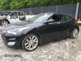 2012 Hyundai Veloster w/Black Int with VIN KMHTC6AD5CU065525, listed as a Copart auction lot 56415785 with 100,151 mi miles and Salvage title. Bid and sale history available at DreamBid. Image 1.