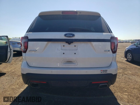 2016 Ford Explorer Sport z VIN 1FM5K8GT3GGA81426, wystawiony jako Copart lot #58426145 z przebiegiem 121 721 mil mil oraz Czysty tytuł • Clean title. Historia ofert i sprzedaży dostępna na DreamBid. Obrazek 6.