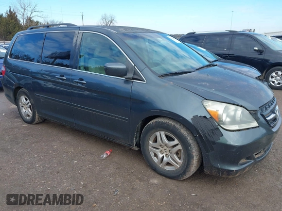 2006 Honda Odyssey EX with VIN 5FNRL38466B439222, listed as a IAAI auction lot 41384201 with 232,351 mi miles and . Bid and sale history available at DreamBid. Image 1.