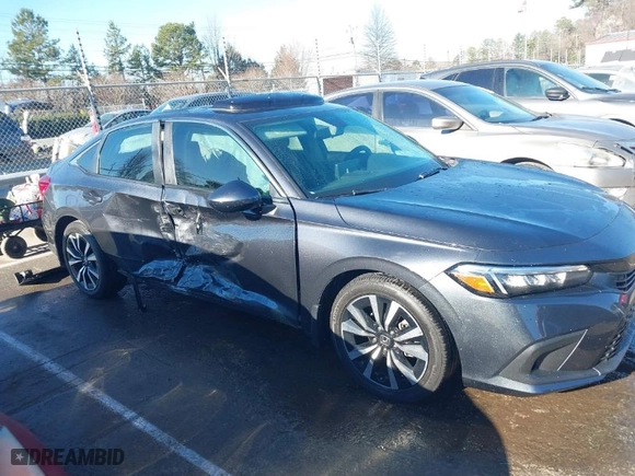 2022 Honda Civic Sedan EX with VIN 2HGFE1F7XNH321408, listed as a IAAI auction lot 41705525 with 20,096 mi miles. Bid and sale history available at carsss.com. Image 6.