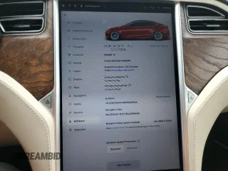 2017 Tesla Model S 100D with VIN 5YJSA1E29HF229425, listed as a Copart auction lot 54602195 with 128,886 mi miles and Salvage Title. Bid and sale history available at DreamBid. Image 9.