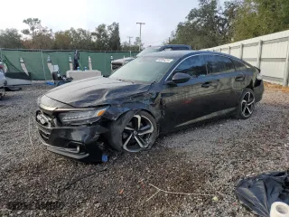 2022 Honda Accord Sedan Sport SE with VIN 1HGCV1F44NA101334, listed as a Copart auction lot 43177315 with 73,010 mi miles and Non Repairable. Bid and sale history available at carsss.com. Image 1.