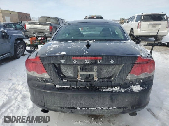 2010 Volvo C70 with VIN YV1672MC9AJ091846, listed as a Copart auction lot 46032705 with 164,663 mi miles and Salvage Title. Bid and sale history available at carsss.com. Image 6.