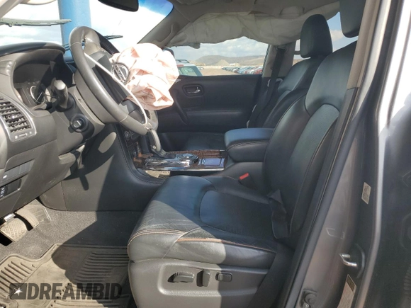 2017 Nissan Armada SL with VIN JN8AY2ND8H9001672, listed as a Copart auction lot 42967935 with 104,779 mi miles and Salvage Title. Bid and sale history available at carsss.com. Image 7.