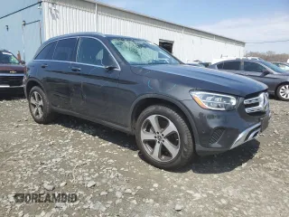 2020 Mercedes-Benz GLC with VIN WDC0G8EB5LF722435, listed as a Copart auction lot 52681275 with 80,088 mi miles and Salvage Title. Bid and sale history available at carsss.com. Image 4.