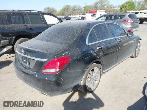 2015 Mercedes-Benz C-Class C 300 with VIN 55SWF4JB3FU059245, listed as a IAAI auction lot 41813533 with 79,341 mi miles. Bid and sale history available at carsss.com. Image 4.