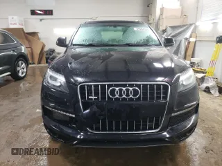 2012 Audi Q7 S line with VIN WA1DGAFE1CD009562, listed as a Copart auction lot 45904125 with 124,378 mi miles and Salvage title. Bid and sale history available at DreamBid. Image 5.