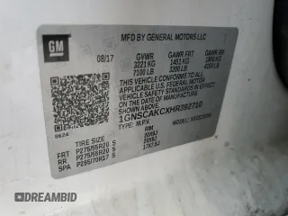2017 Chevrolet Tahoe LS with VIN 1GNSCAKCXHR392710, listed as a Copart auction lot 54776815 with Not provided miles and Salvage title. Bid and sale history available at DreamBid. Image 13.