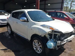 2012 Nissan Juke SL with VIN JN8AF5MR5CT102006, listed as a IAAI auction lot 41984909 with 112,447 mi miles. Bid and sale history available at carsss.com. Image 1.