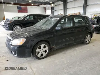 2007 Kia Spectra with VIN KNAFE161375009514, listed as a Copart auction lot 51656405 with 137,418 mi miles and Salvage Title. Bid and sale history available at carsss.com. Image 1.