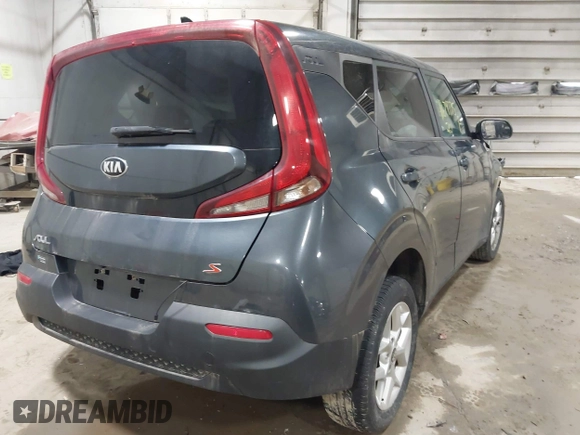 2020 Kia Soul LX with VIN KNDJ23AU4L7056682, listed as a IAAI auction lot 41679775 with 85,531 mi miles. Bid and sale history available at carsss.com. Image 4.