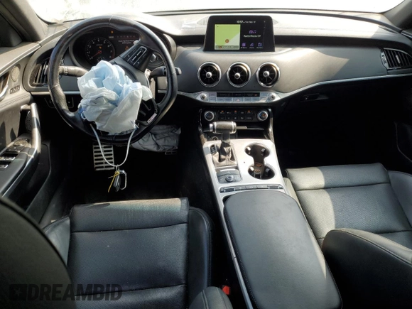 2019 Kia Stinger GT1 with VIN KNAE45LC1K6046642, listed as a Copart auction lot 64435054 with 89,049 mi miles and Salvage Title. Bid and sale history available at DreamBid. Image 8.