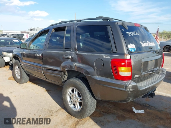 2000 Jeep Grand Cherokee Limited с VIN 1J4GW58N8YC241982, выставлен на аукционе IAAI как лот 42481556 с пробегом 179 233 миль миль и . История ставок и продаж доступна на DreamBid. Изображение 3.