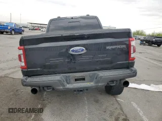 2021 Ford F-150 Raptor with VIN 1FTFW1RG3MFC62242, listed as a Copart auction lot 69325264 with 33,497 mi miles and Salvage Title. Bid and sale history available at carsss.com. Image 6.
