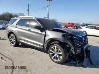 2025 Ford Explorer Platinum with VIN 1FMWK8HCXSGA82231, listed as a Copart auction lot 88560865 with 5,652 mi miles and Salvage title. Bid and sale history available at DreamBid. Image 4.