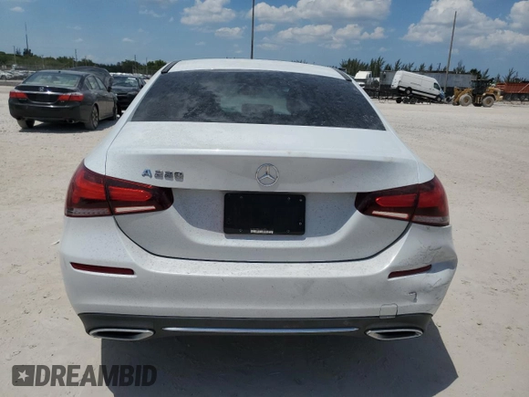 2020 Mercedes-Benz A 220 with VIN WDD3G4EBXLW039650, listed as a Copart auction lot 57315245 with 60,849 mi miles and Salvage title. Bid and sale history available at DreamBid. Image 6.