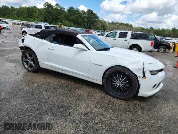 2014 Chevrolet Camaro LT with VIN 2G1FC3D3XE9321167, listed as a Copart auction lot 65061095 with Not provided miles and Clean title. Bid and sale history available at DreamBid. Image 4.