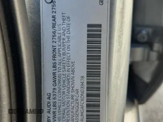 2013 Audi A6 Prestige with VIN WAUHGAFCXDN039478, listed as a Copart auction lot 63867145 with 180,453 mi miles and Salvage title. Bid and sale history available at DreamBid. Image 12.