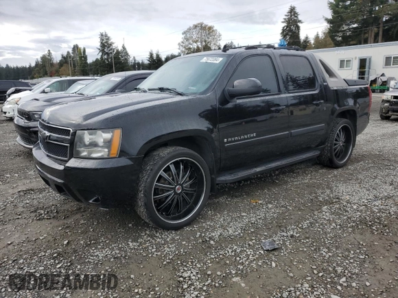 2007 Chevrolet Avalanche LT w/3LT with VIN 3GNFK12317G137706, listed as a Copart auction lot 75672384 with 167,433 mi miles and Salvage Title. Bid and sale history available at carsss.com. Image 1.