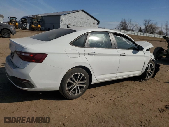 2024 Volkswagen Jetta Sport with VIN 3VWAM7BU2RM005547, listed as a Copart auction lot 48396515 with Not provided miles and Non repairable. Bid and sale history available at DreamBid. Image 3.