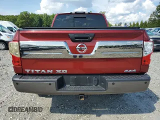2016 Nissan Titan Platinum Reserve with VIN 1N6BA1F48GN507244, listed as a Copart auction lot 63213795 with 115,124 mi miles and Salvage title. Bid and sale history available at DreamBid. Image 6.