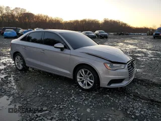 2015 Audi A3 Premium with VIN WAUAJGFF4F1052589, listed as a Copart auction lot 82726604 with 89,119 mi miles and Salvage title. Bid and sale history available at DreamBid. Image 4.