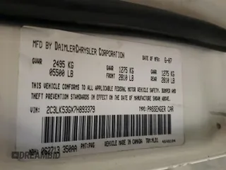 2007 Chrysler 300 Touring with VIN 2C3LK53GX7H893379, listed as a Copart auction lot 49874185 with 136,607 mi miles and Salvage Title. Bid and sale history available at carsss.com. Image 12.