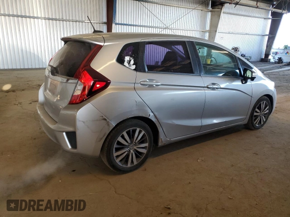 2015 Honda Fit EX-L with VIN 3HGGK5H83FM707228, listed as a Copart auction lot 50006055 with 97,573 mi miles and Salvage title. Bid and sale history available at DreamBid. Image 3.