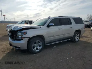 2017 Chevrolet Suburban Premier with VIN 1GNSKJKC0HR402146, listed as a Copart auction lot 48703865 with 91,279 mi miles and Salvage Title. Bid and sale history available at DreamBid. Image 1.
