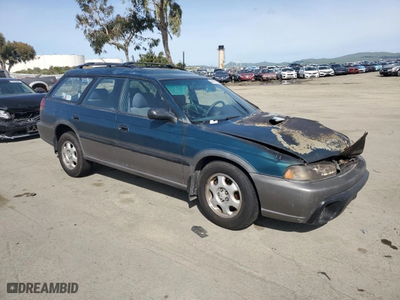 1997 Subaru Legacy Wagon Outback with VIN 4S3BG6858V7618334, listed as a Copart auction lot 49727355 with 321,143 mi miles and Salvage Title. Bid and sale history available at carsss.com. Image 4.