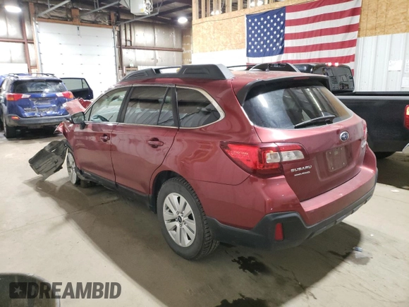 2018 Subaru Outback Premium with VIN 4S4BSAFC7J3382324, listed as a Copart auction lot 60302605 with Not provided miles and Salvage title. Bid and sale history available at DreamBid. Image 2.
