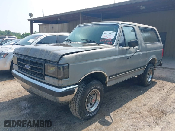 1989 Ford Bronco XL z VIN 1FMEU15NXKLA14330, wystawiony jako IAAI lot #42429531 z przebiegiem 82 009 mil mil oraz . Historia ofert i sprzedaży dostępna na DreamBid. Obrazek 2.