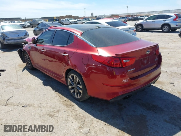 2015 Kia Optima SXL Turbo with VIN 5XXGR4A69FG419891, listed as a IAAI auction lot 41803317 with 158,907 mi miles and . Bid and sale history available at DreamBid. Image 3.