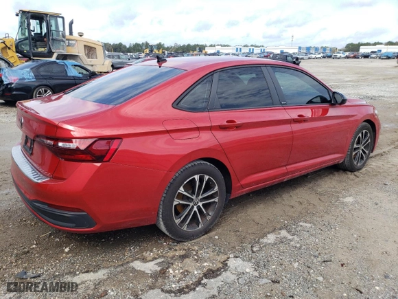 2024 Volkswagen Jetta Sport with VIN 3VWBM7BU7RM005970, listed as a Copart auction lot 48370895 with 48,975 mi miles and Salvage Title. Bid and sale history available at carsss.com. Image 3.