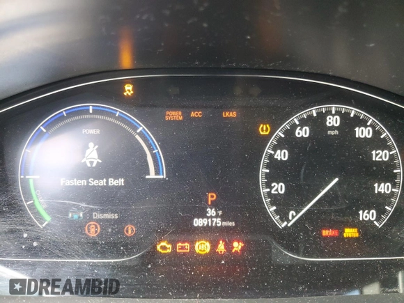 2020 Honda Insight Touring z VIN 19XZE4F93LE002908, wystawiony jako Copart lot #47656945 z przebiegiem 89 175 mil mil oraz Szkoda całkowita • Salvage title. Historia ofert i sprzedaży dostępna na DreamBid. Obrazek 9.