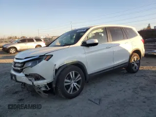 2017 Honda Pilot EX-L with VIN 5FNYF6H59HB032608, listed as a Copart auction lot 42244755 with 151,564 mi miles and Salvage Title. Bid and sale history available at DreamBid. Image 1.