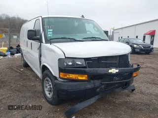 2018 Chevrolet Express Cargo with VIN 1GCWGBFG4J1326904, listed as a IAAI auction lot 41969074 with 74,710 mi miles and . Bid and sale history available at DreamBid. Image 1.