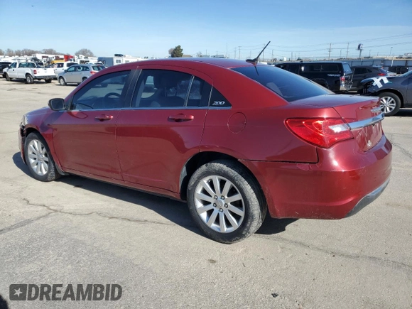 2012 Chrysler 200 Touring with VIN 1C3CCBBB6CN144226, listed as a Copart auction lot 46870135 with 31,884 mi miles and Salvage Title. Bid and sale history available at carsss.com. Image 2.