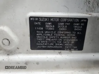 2009 Suzuki SX4 Man AWD with VIN JS2YB413296205039, listed as a Copart auction lot 83799554 with 160,910 mi miles and Salvage Title. Bid and sale history available at carsss.com. Image 12.